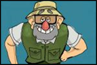 How to Draw Grunkle Stan from Gravity Falls