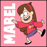 How to Draw Mabel Pines from Gravity Falls with Easy Steps Tutorial