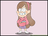 How to Draw Mabel Pines from Gravity Falls