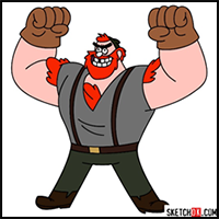 How to Draw "Manly" Dan Corduroy