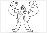 How to Draw Manly Dan from Gravity Falls