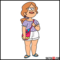 How to Draw Melody from Gravity Falls