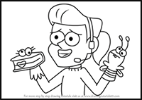 How to Draw Gabe Bensen from Gravity Falls