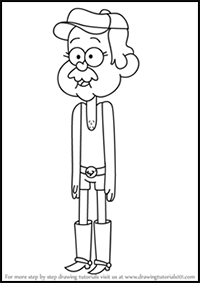 How to Draw Tyler Cutebiker from Gravity Falls