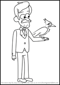 How to Draw Woodpecker Guy from Gravity Falls