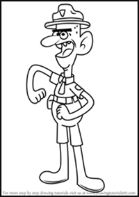 How to Draw Deputy Durland from Gravity Falls