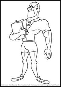 How to Draw Mr. Poolcheck from Gravity Falls