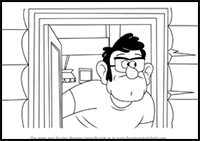 How to Draw Ford Pines from Gravity Falls