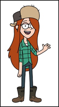 How to Draw Wendy Corduroy (Gravity Falls)