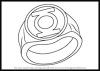 How to Draw Green Lantern Ring
