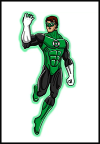 How to Draw Green Lantern | Easy Step-by-Step Tutorial for Kids | DC Comics