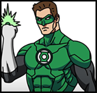 How to Draw Green Lantern DC Comics - Step by Step