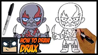 How to Draw Drax | Guardians of the Galaxy