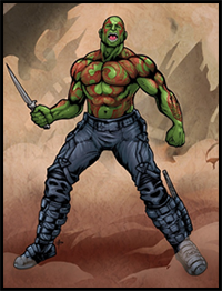 How to Draw Drax the Destroyer, Guardians of the Galaxy