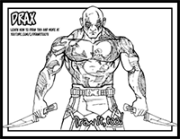 Drax the Destroyer (Guardians of the Galaxy) Drawing Tutorial