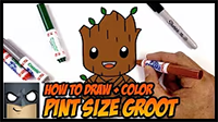 How to Draw Groot | FOR BEGINNERS | Step-by-Step Tutorial