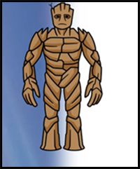 How to Draw Groot | Guardians of the Galaxy Vol. 3