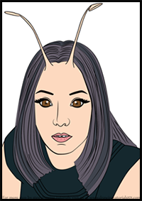 How to Draw Mantis from Guardians of the Galaxy