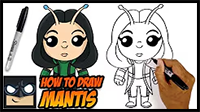 How to Draw Mantis | Guardians of the Galaxy | Step-by-Step