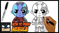 How to Draw Nebula | The Avengers Endgame