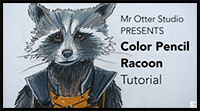 How to Draw Rocket Raccoon from Guardians of the Galaxy