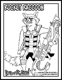 Rocket Raccoon (Guardians of the Galaxy) Tutorial