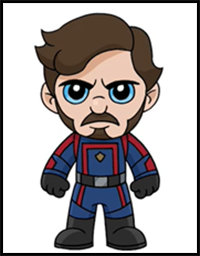 How to Draw Star-Lord | Guardians of the Galaxy Vol 3