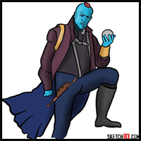 How to draw Yondu Udonta from Guardians of the Galaxy