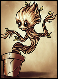 How to Draw Baby Groot