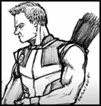 Speed Drawing HAWKEYE (AVENGERS)