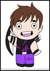 How to Draw Kawaii Hawkeye