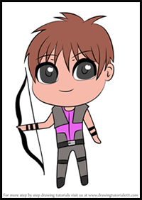 How to Draw Chibi Hawkeye