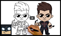 How to Draw Hawkeye | The Avengers
