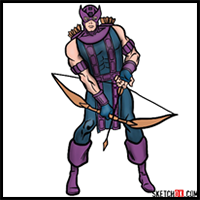 How to Draw Hawkeye in Mask
