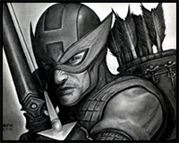 How to Draw Hawkeye, The Avengers