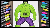 How to Draw Hulk Step by Step Easy for Beginners