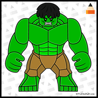 How to Draw Hulk | LEGO HULK | Marvel