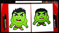 How to Draw Cartoon Hulk