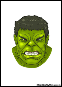 How to Draw Hulk’s Face - A Step by Step Guide
