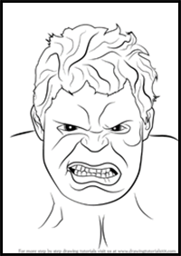 How to Draw The Hulk’s Face