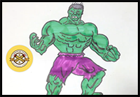 How to Draw Hulk | Hulk Drawing Easy