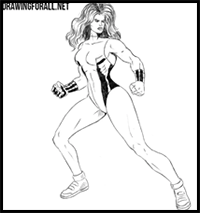 How to Draw She-Hulk