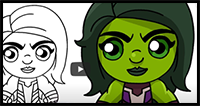 How to Draw Fortnite | She Hulk