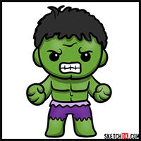 How to Draw Chibi Hulk