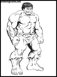 How to Draw the Classic Hulk