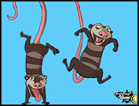 How to Draw Crash And Eddie from Ice Age