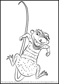 How to Draw Crash from Ice Age