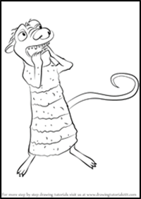 How to Draw Eddie from Ice Age