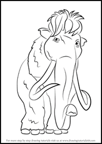 How to Draw Ellie from Ice Age