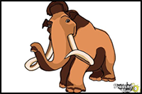 How to Draw Manny from Ice Age 5